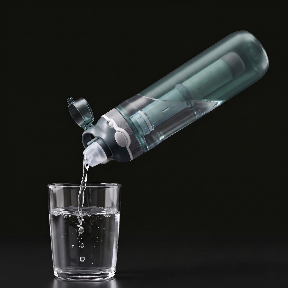 Bouteille filtrante de survie SURVIVRA — eau potable en urgence