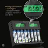 Chargeur 8 Emplacements — Compatible Ni-MH et Ni-Cd certifié CE