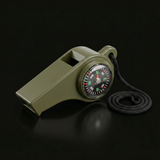 Sifflet de Survie 3-en-1 — Boussole et thermomètre intégrés