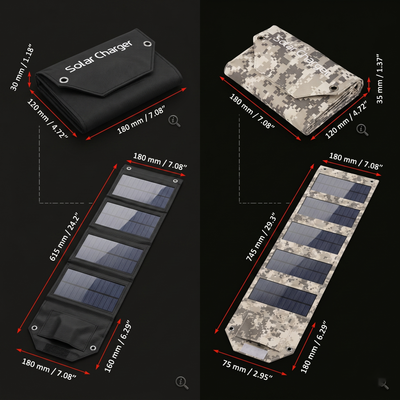 Panneau Solaire — Camouflage tactique outdoor