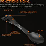 Couverts EDC — Ouvre-bouteille et ouvre-boîte intégrés
