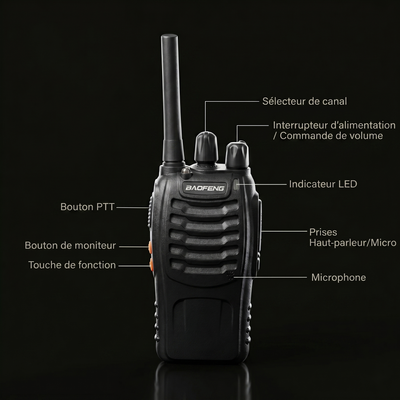 Talkie-walkie Baofeng BF-88E PMR446 sans licence SURVIVRA — photo 6