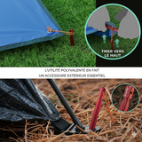 Piquets Camping — Format compact pour sac à dos
