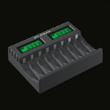 Chargeur de Piles Intelligent 8 Emplacements AA/AAA