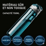 Bouteille filtrante portable — utilisation en randonnée