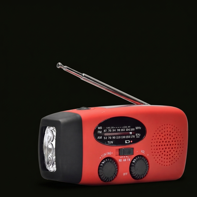 Radio de survie solaire AM/FM à manivelle SURVIVRA
