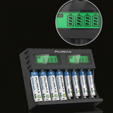 Chargeur de piles intelligent 8 emplacements AA/AAA avec affichage LED SURVIVRA